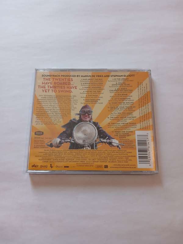 Easy Virtue, Motion Picture Soundtrack CD