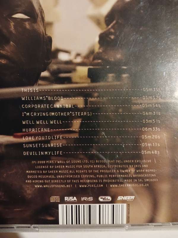 Grace Jones, Hurricane CD