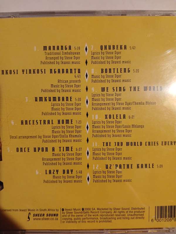 Steve Dyer, Down South in Africa CD