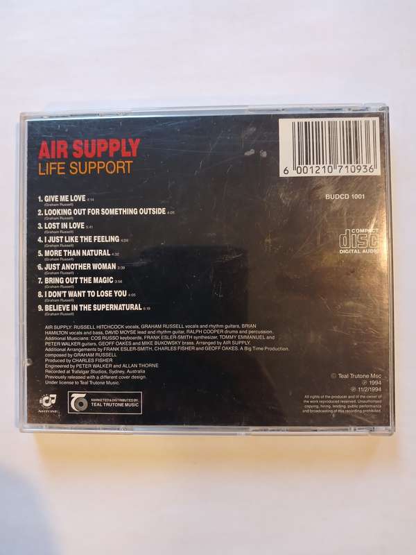 Air Supply, Life Support CD