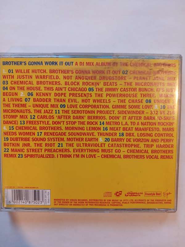 The Chemical Brothers, Brothers Gonna Work it Out, A DJ Mix Album by the Chemical Brothers CD