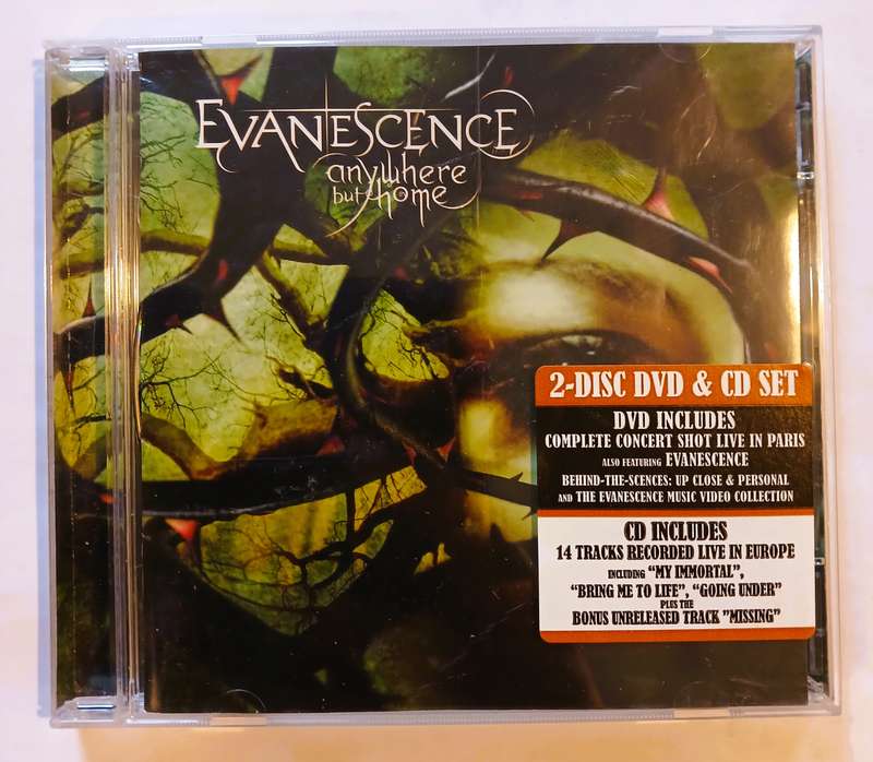 Evanescence, Anywhere but Home CD/DVD, Europe