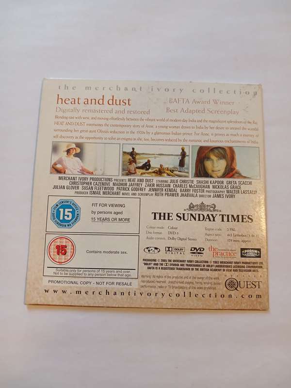 Heat and Dust DVD, Remastered