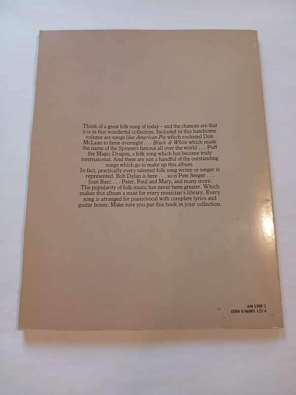 The Great Ones, Great Folk Music Song Sheets/Sheet Music