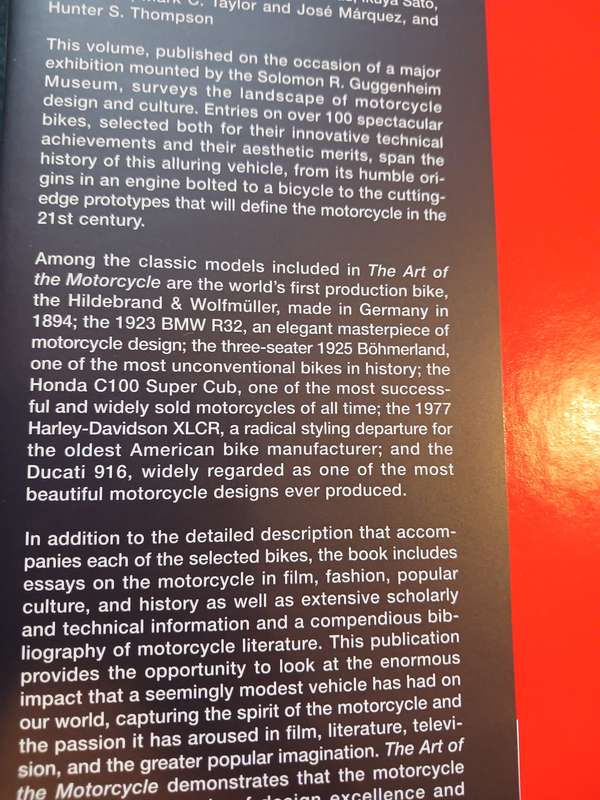 The Art of the Motorcycle, Guggenheim Museum edited by Matthew Drutt