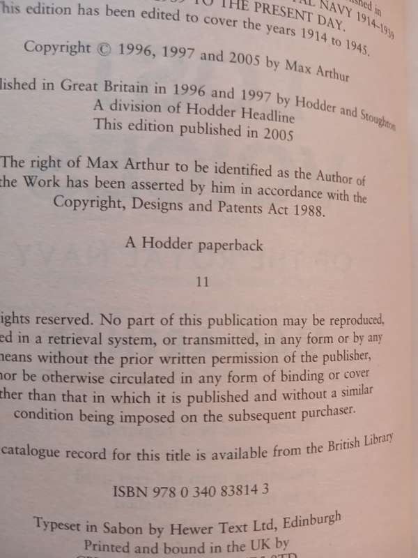Lost Voices of the Royal Navy by Max Arthur