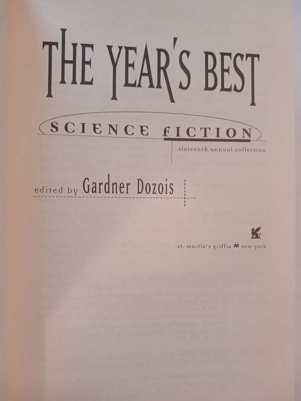 The Years Best Science Fiction, Sixteenth Annual Collection