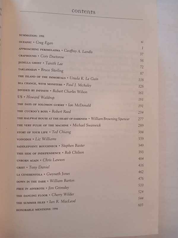 The Years Best Science Fiction, Sixteenth Annual Collection