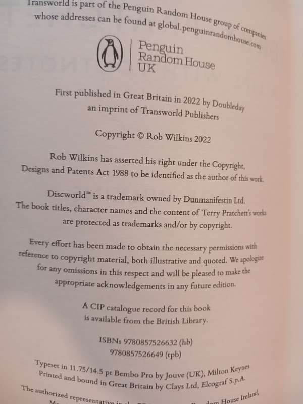 Terry Pratchett, A Life with Footnotes by Rob Wilkins