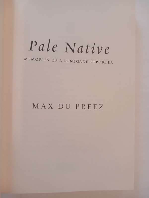 Pale Native by Max Du Preez