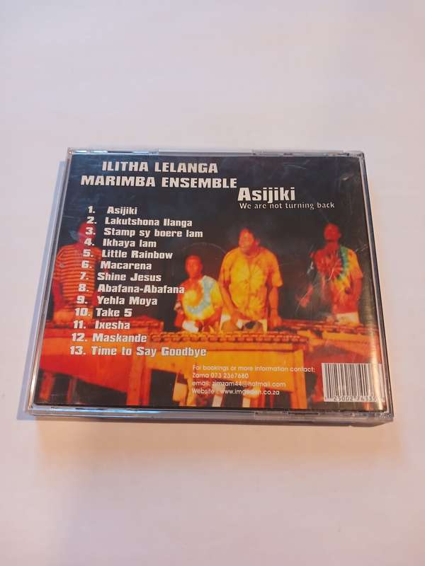 Ilitha Lelanga Marimba Ensemble, Asijiki, We are not Turning Back CD