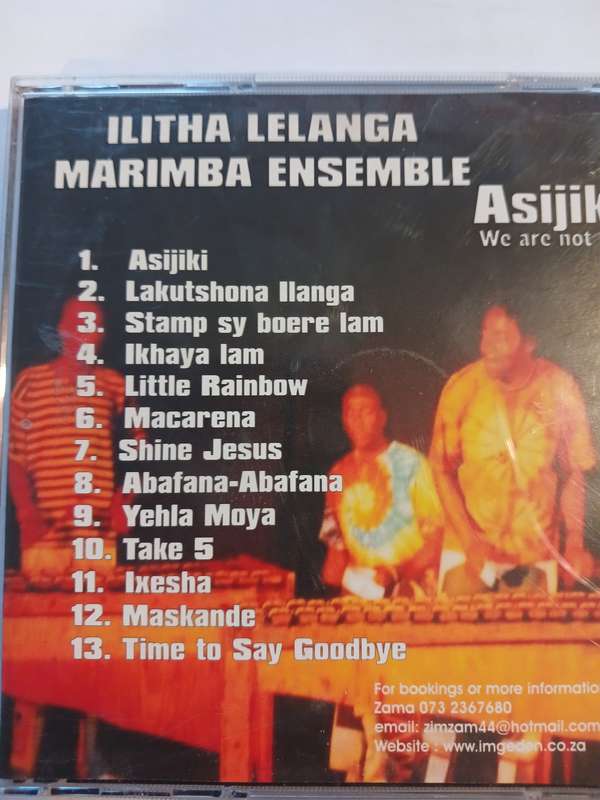 Ilitha Lelanga Marimba Ensemble, Asijiki, We are not Turning Back CD