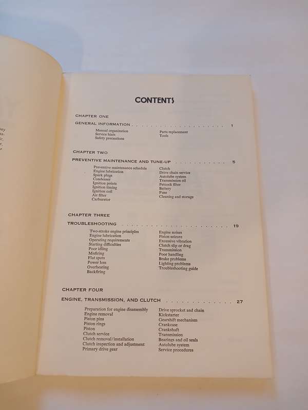 Yamaha Service Repair Handbook, 250-350cc Twins, 1965-1975