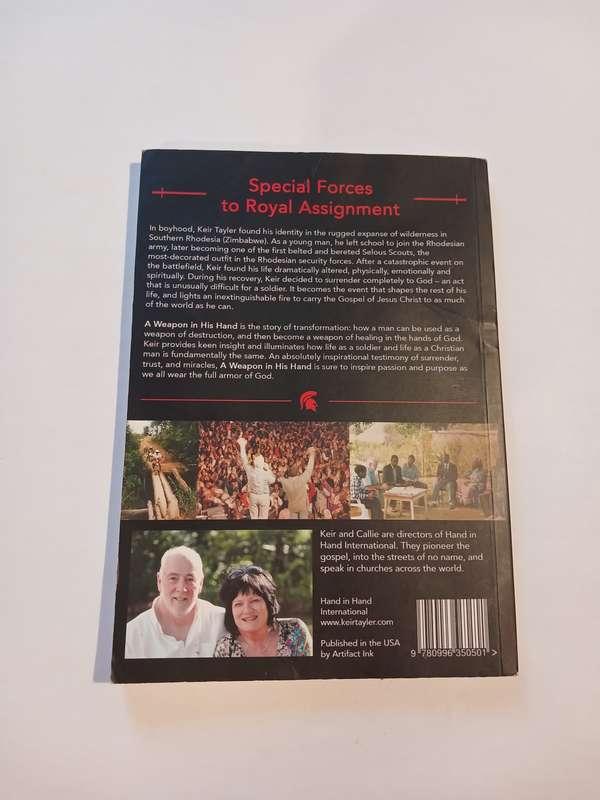A Weapon in his Hand by Keir Tayler with Janet Rodrigues, signed
