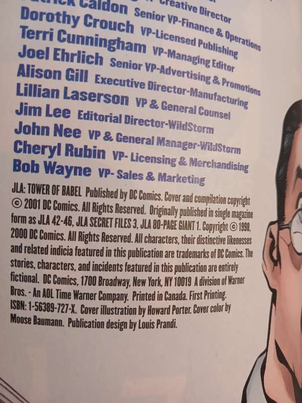 JLA, Tower of Babel, DC Comics 2001