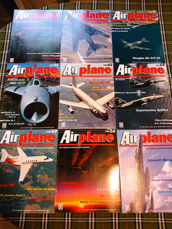 Airplane, The Complete Aviation Encyclopedia, 48 Magazines incl. Poster