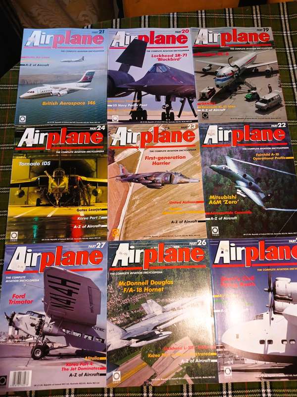 Airplane, The Complete Aviation Encyclopedia, 50 Magazines incl. Poster, Part 1-50