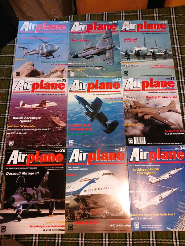 Airplane, The Complete Aviation Encyclopedia, 50 Magazines incl. Poster, Part 1-50