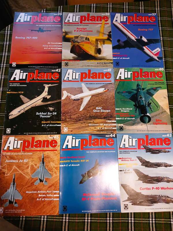 Airplane, The Complete Aviation Encyclopedia, 50 Magazines incl. Poster, Part 1-50