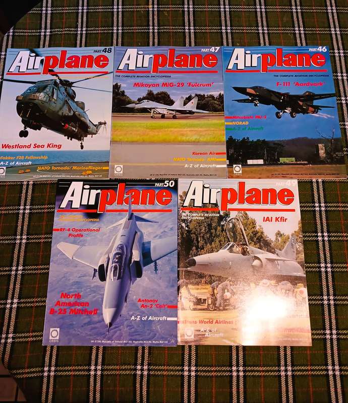 Airplane, The Complete Aviation Encyclopedia, 50 Magazines incl. Poster, Part 1-50