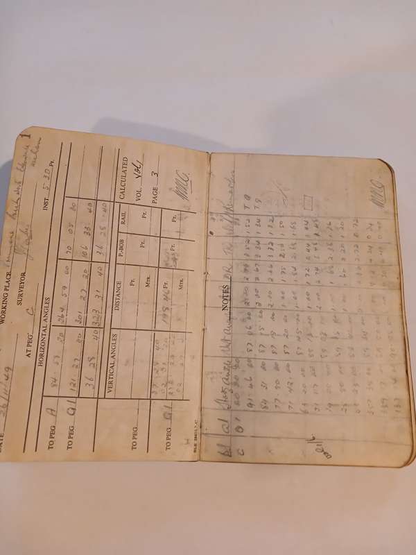 Primrose Gold Mining Co. Survey Book, 1949-1952