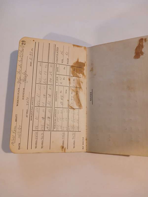 Primrose Gold Mining Co. Survey Book, 1949-1952