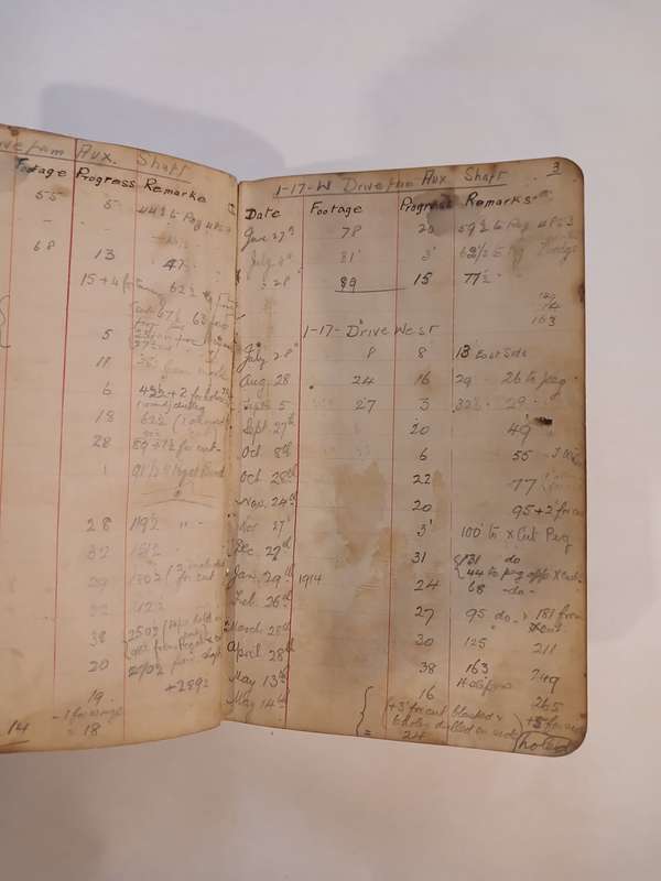 Geldenhuys Deep Ltd. Mining Co. Transit Book, 1913