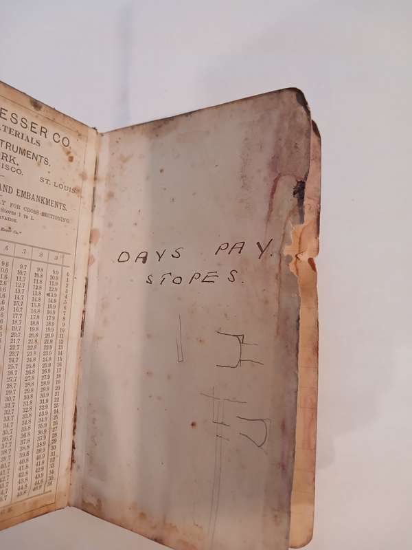 Gold Mining Transit Book, 1903