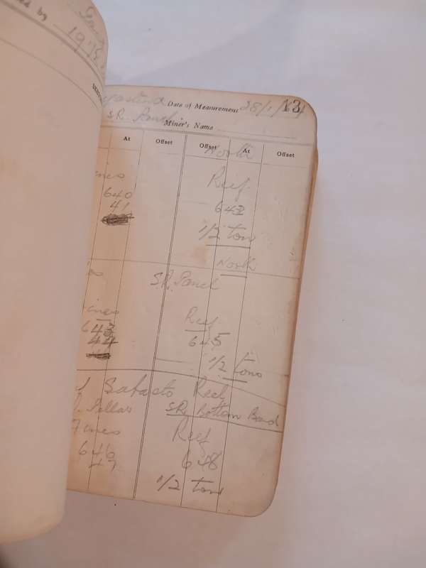 Witwatersrand Deep Stope Measurement Book 1964