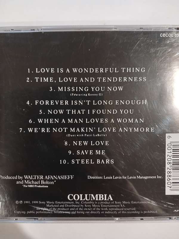 Michael Bolton, Time, Love & Tenderness CD