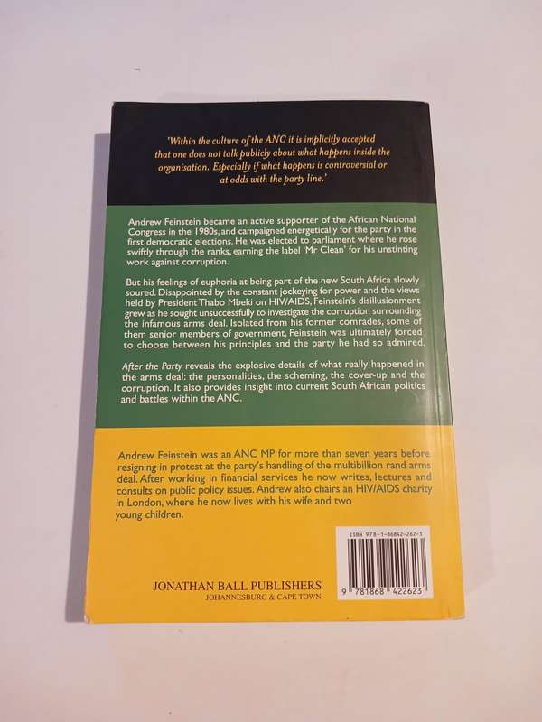 After the Party, A Personal and Political Journey inside the ANC by Andrew Feinstein