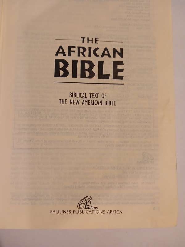The African Bible, Third Reprint 2004
