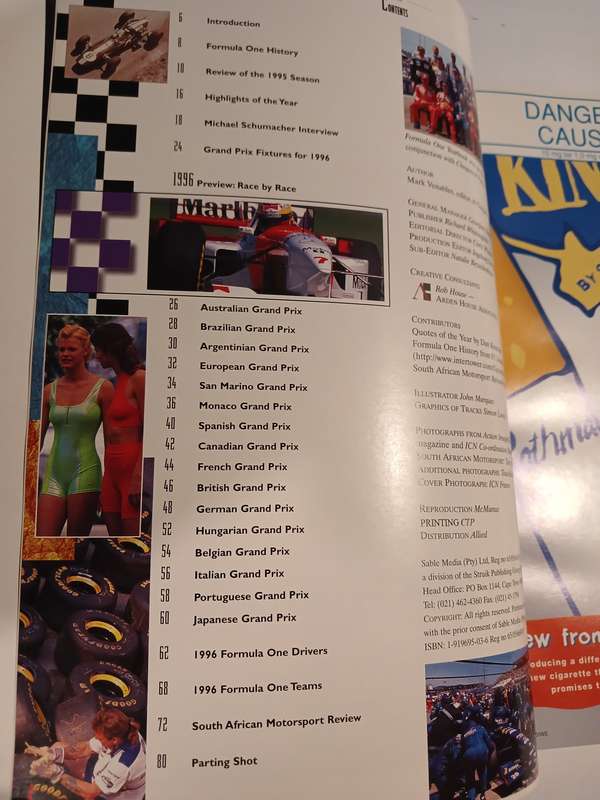Formula One Yearbook 1996, Mark Venables