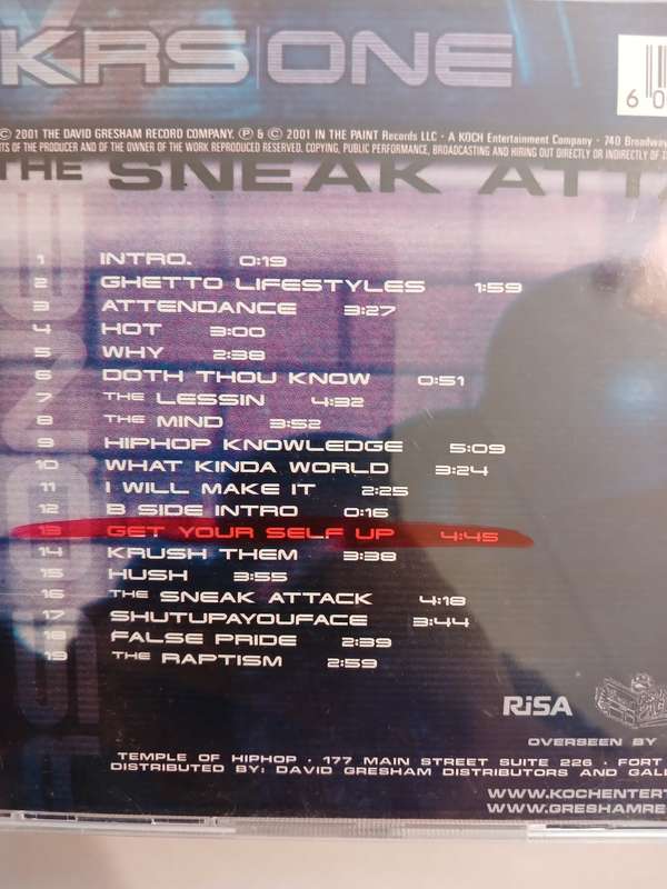 KRS ONE, The Sneak Attack CD