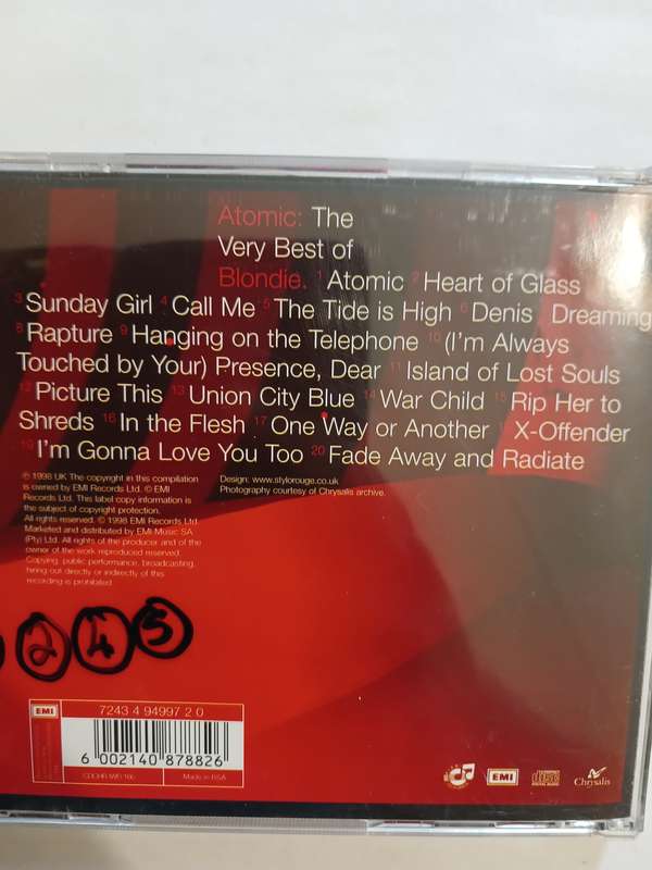 Atomic Blondie, The Very Best Of CD