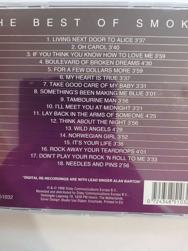 Smokie, The Best Of CD, Europe