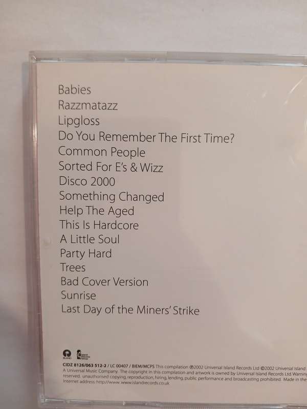 Pulp, Hits CD, Europe
