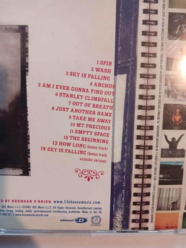 Lifehouse, Stanley Climbfall CD, Enhanced, Europe