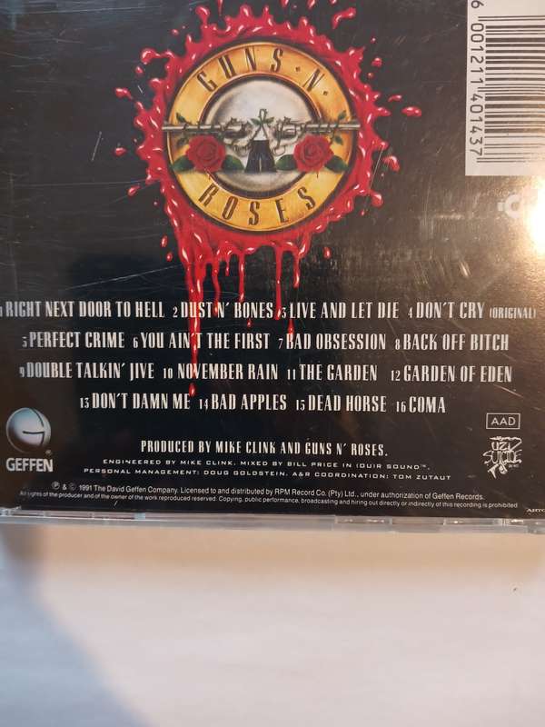 Guns 'N Roses, Use Your Illusion CD