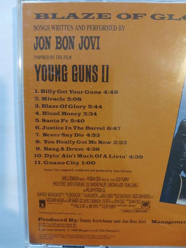 Jon Bon Jovi, Blaze of Glory, Young Guns II CD, Germany
