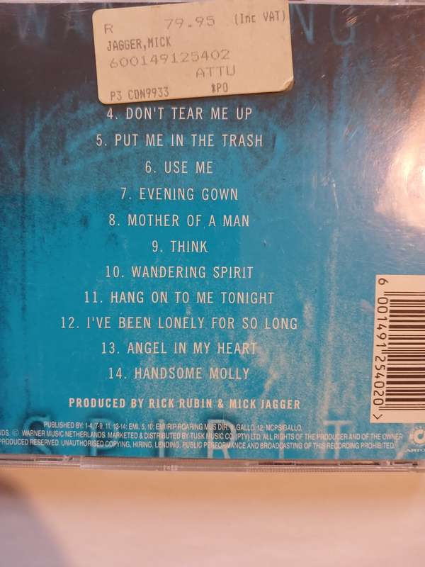 Mick Jagger, Wandering Spirit CD