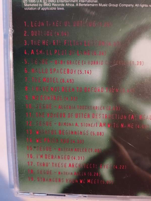 David Bowie, 1. Outside, The Nathan Adler Diaries: a hyper cycle CD