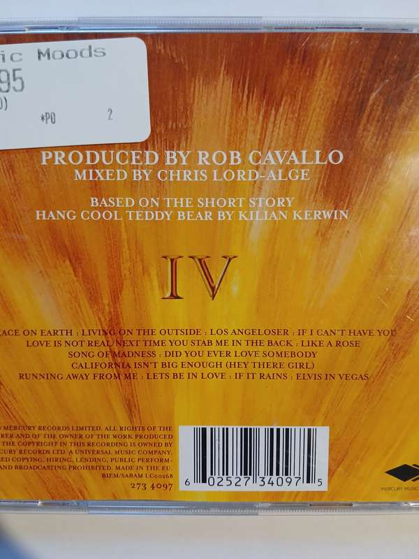 Meat Loaf, Hang Cool Teddy Bear CD, Europe