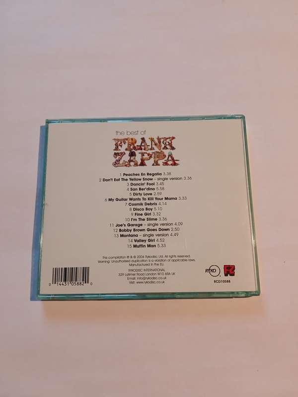 Frank Zappa, The Best Of CD, Europe
