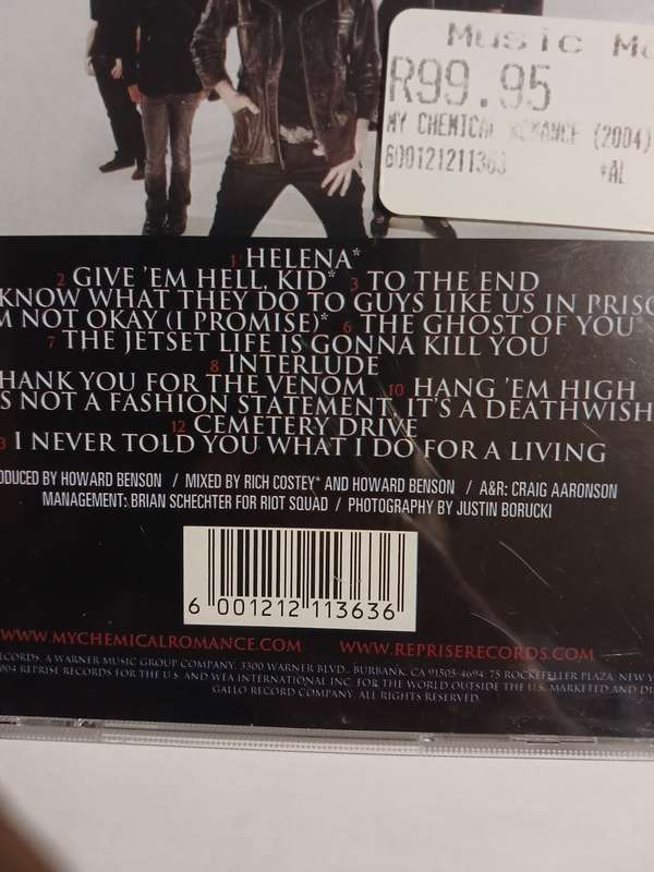 My Chemical Romance, Three Cheers for Sweet Revenge CD