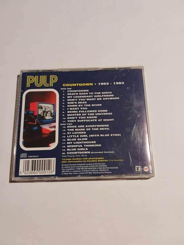 Pulp, Countdown 1992-1983, 2 x CD, UK