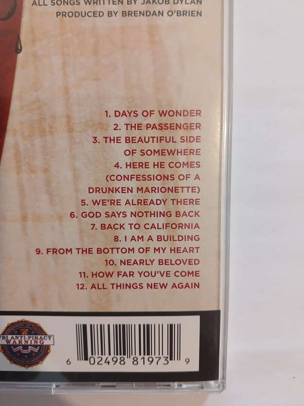 The Wallflowers, Rebel Sweetheart CD, US