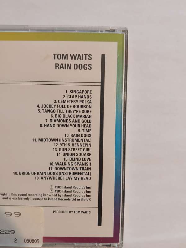Tom Waits, Rain Dogs CD, US