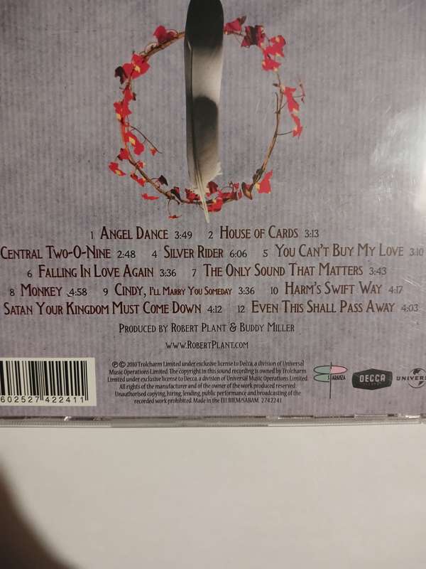 Robert Plant, Band of Joy CD, EU