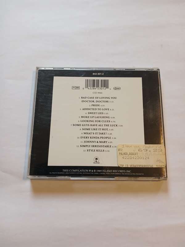 Robert Palmer, Addictions Vol. 1, CD, US